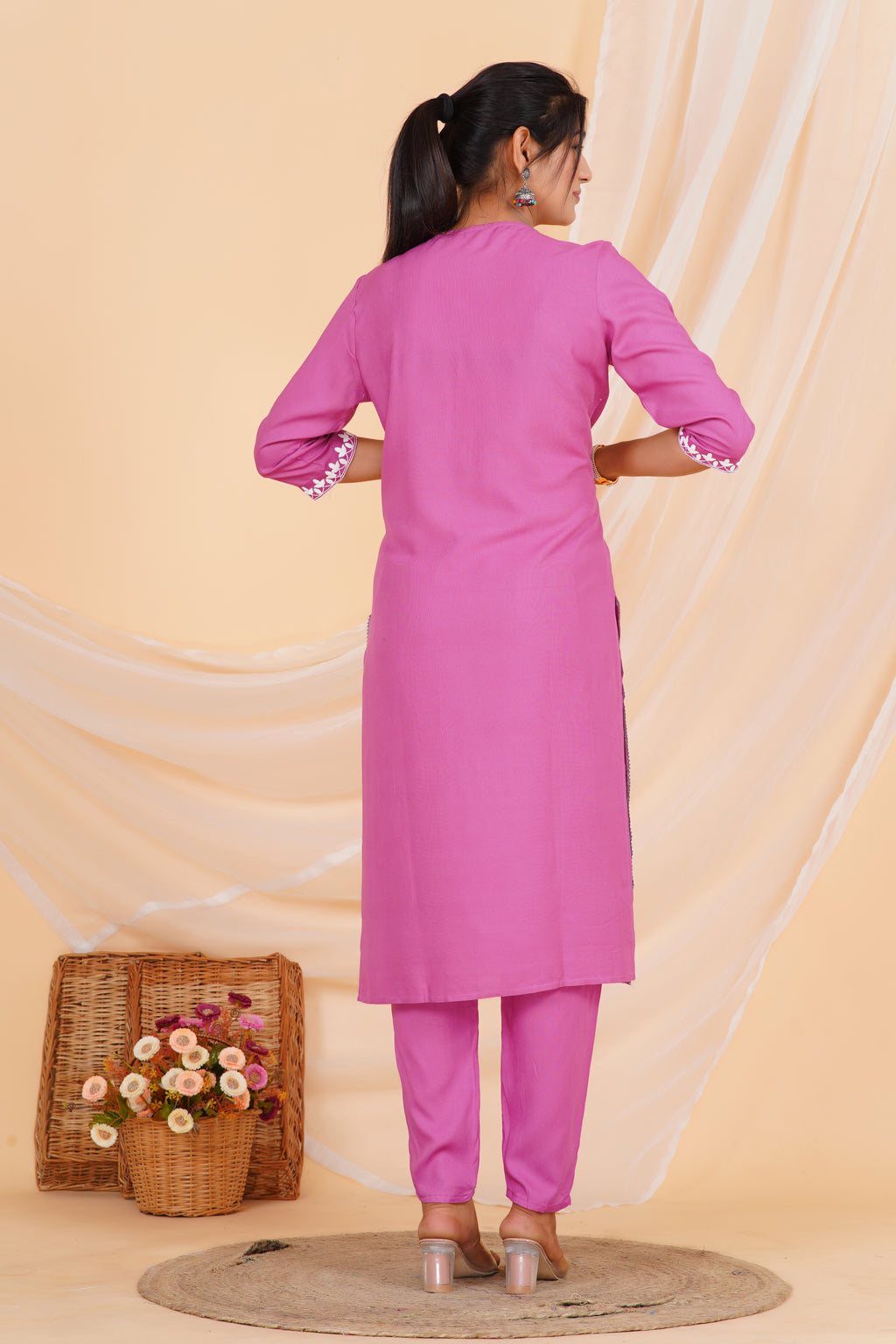 Icecle Premium cotton Printed Kurti Pant Dupatta Set