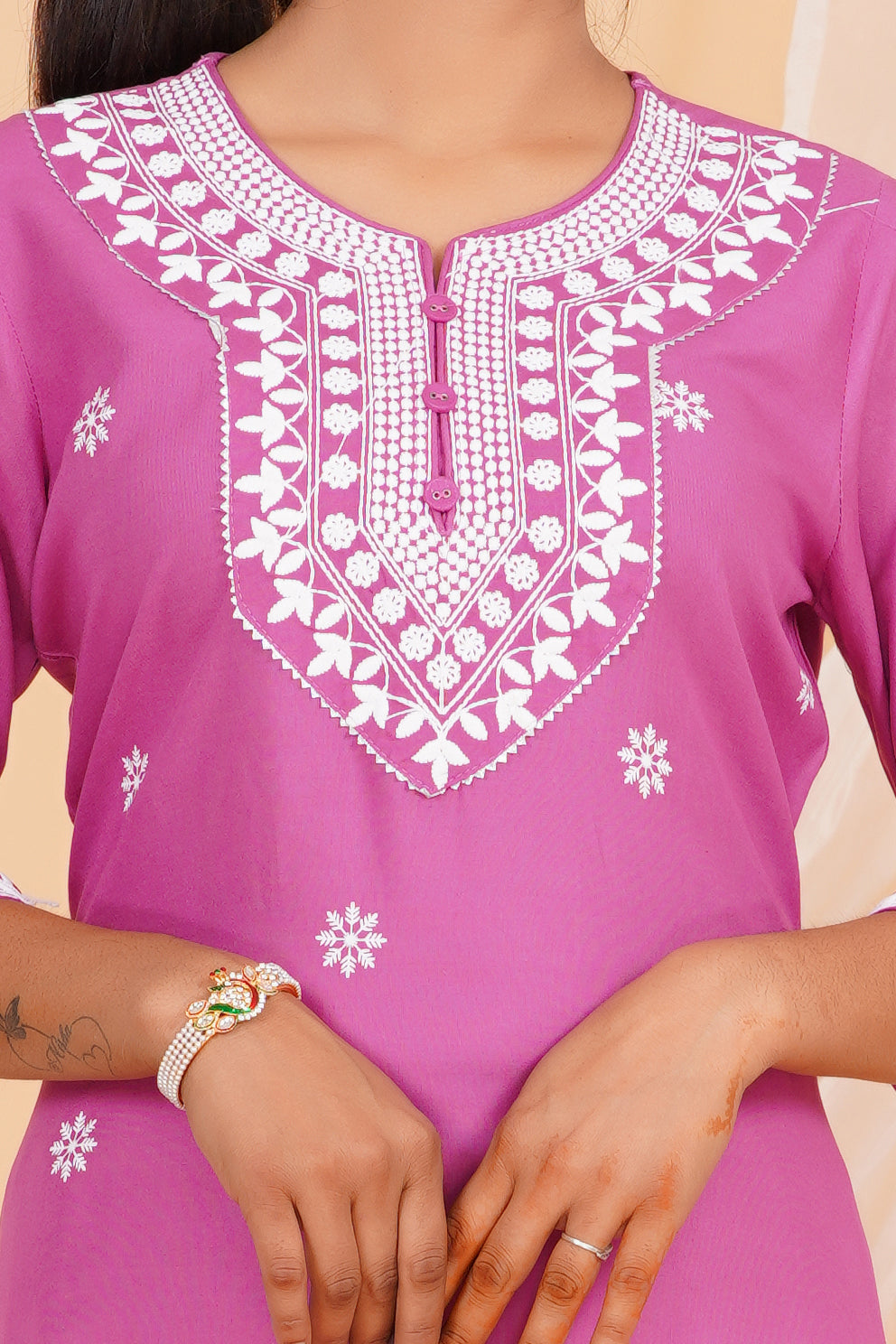 Icecle Premium cotton Printed Kurti Pant Dupatta Set