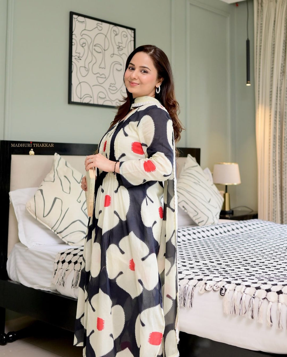 Heavy Cotton Kurti with Pant & Dupatta Set – Fully Stitched, Pant with Pocket