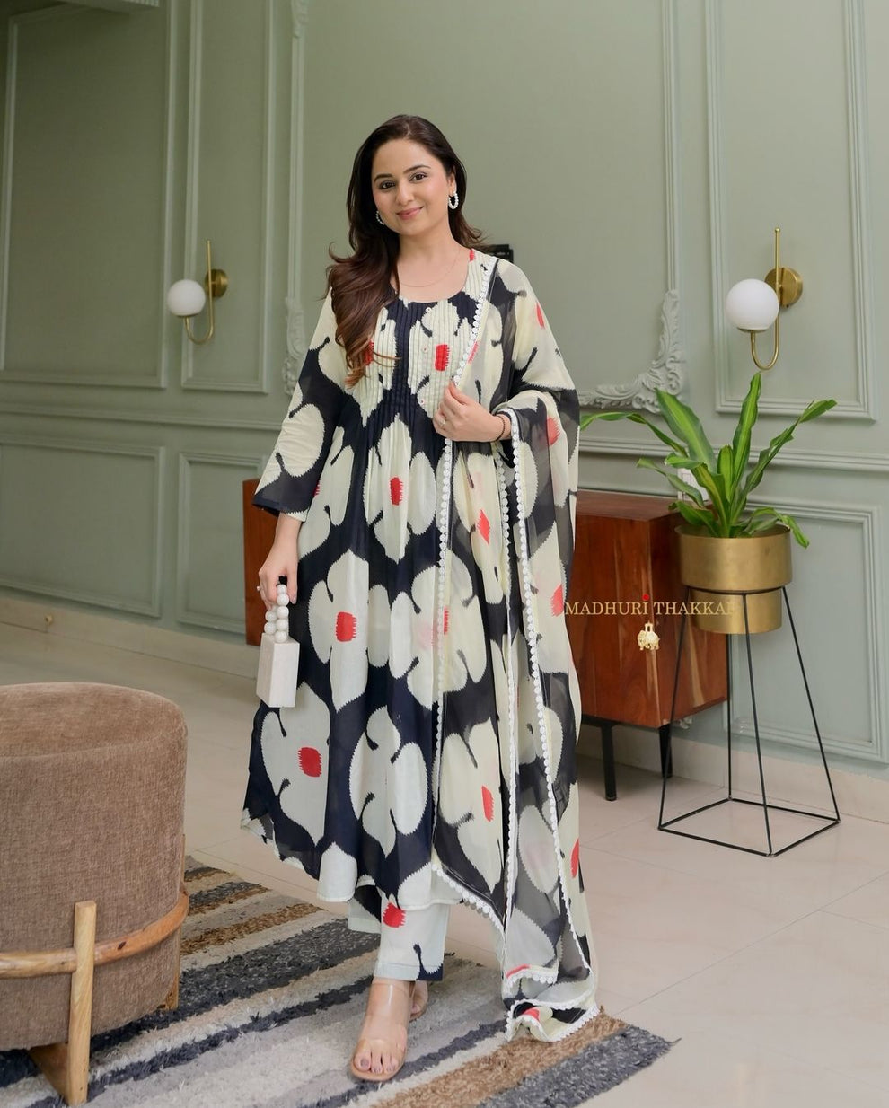 Heavy Cotton Kurti with Pant & Dupatta Set – Fully Stitched, Pant with Pocket
