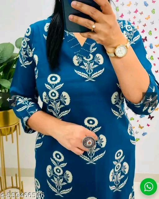 Women's Floral Printed Stright Kurta with Pant & Dupatta Set | Kurta set