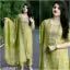 Green Emb. NEW KURTI & PANT & DUPATTA Set